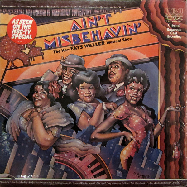 "Ain't Misbehavin'" Original Broadway Cast : Ain't Misbehavin': The New Fats Waller Musical Show (2xLP, Album, Ind)