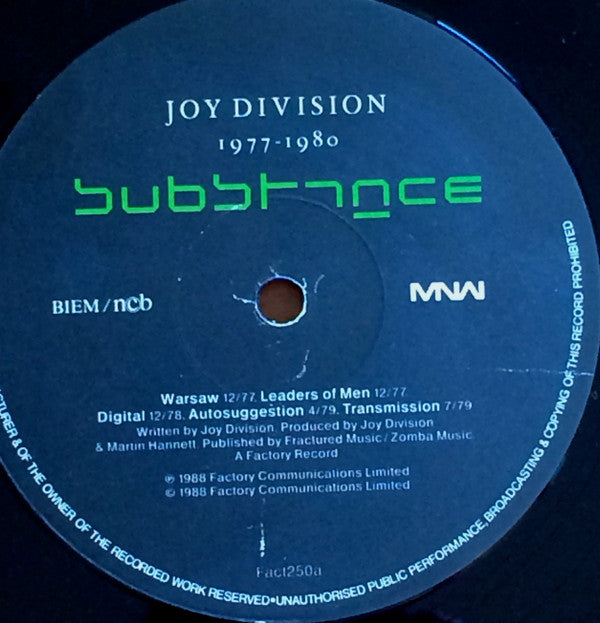 Joy Division : Substance (LP, Comp)