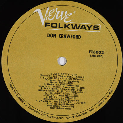 Don Crawford : Don Crawford (LP, Album, Mono)