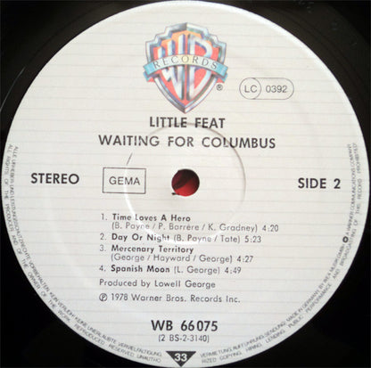 Little Feat : Waiting For Columbus (2xLP, Album, RP)