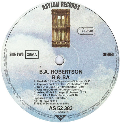 B. A. Robertson : R&BA (LP, Album)