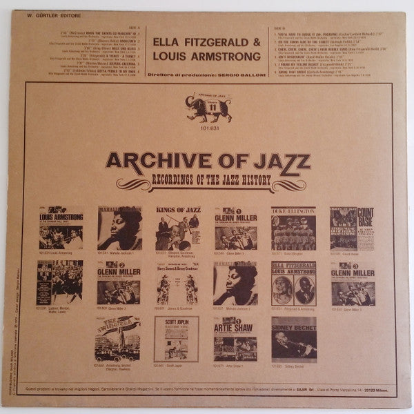 Ella Fitzgerald & Louis Armstrong : Archive Of Jazz Volume 11 (LP, Comp)