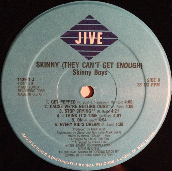 Skinny Boys : Skinny (They Can't Get Enough) (LP, Album)