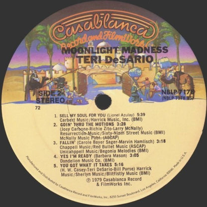 Teri DeSario : Moonlight Madness (LP, Album, 72)