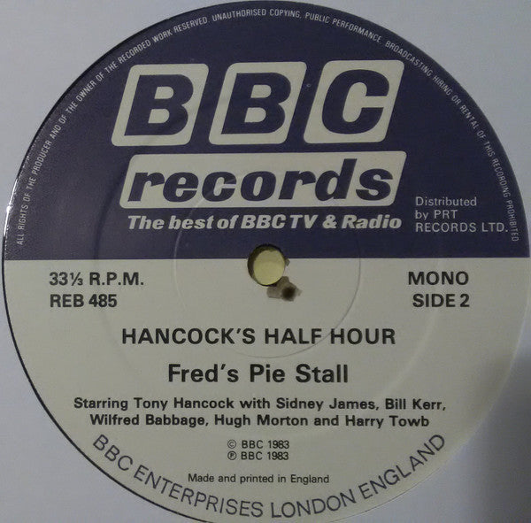 Tony Hancock : Hancock's Half Hour - The Sleepless Night / Fred's Pie Stall (LP, Mono)