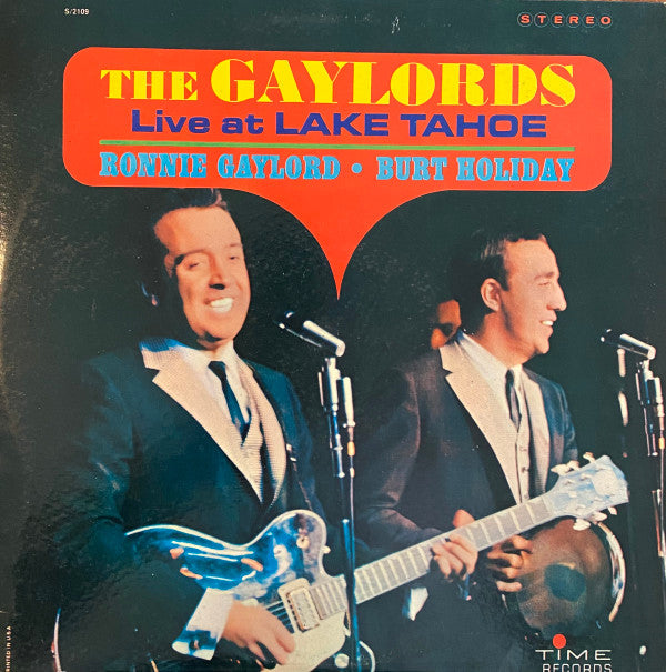 The Gaylords, Gaylord & Holiday : Live At Lake Tahoe (LP)