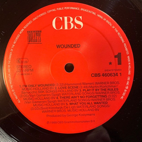 I've Got The Bullets : Wounded (LP, Album)