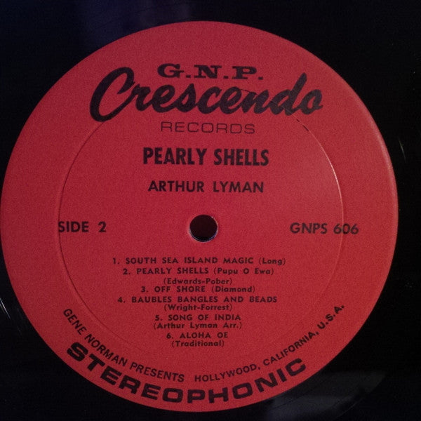 Arthur Lyman : Paradise / Pearly Shells (LP, Album)