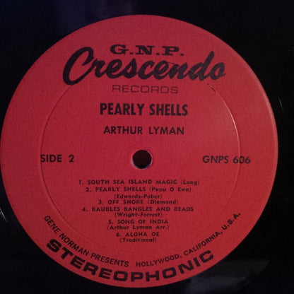 Arthur Lyman : Paradise / Pearly Shells (LP, Album)