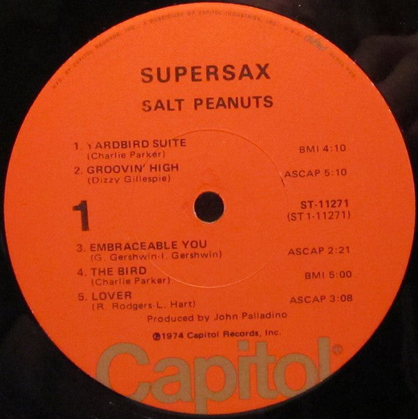 Supersax : Salt Peanuts (LP)