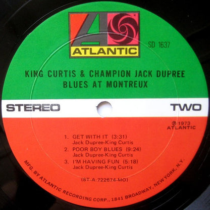 King Curtis & Champion Jack Dupree : Blues At Montreux (LP, Album)
