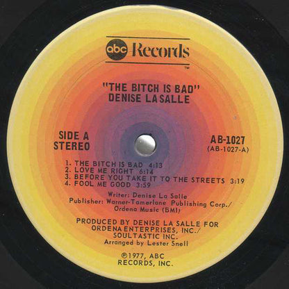 Denise LaSalle : The Bitch Is Bad ! (LP, Album)