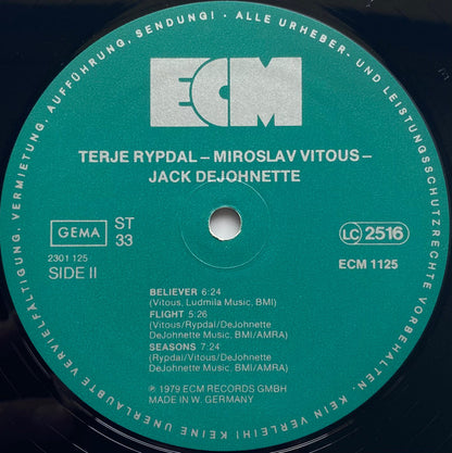 Terje Rypdal / Miroslav Vitous / Jack DeJohnette : Terje Rypdal / Miroslav Vitous / Jack DeJohnette (LP, Album)