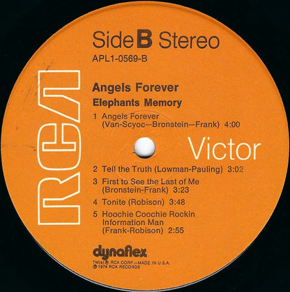 Elephants Memory : Angels Forever (LP, Album)