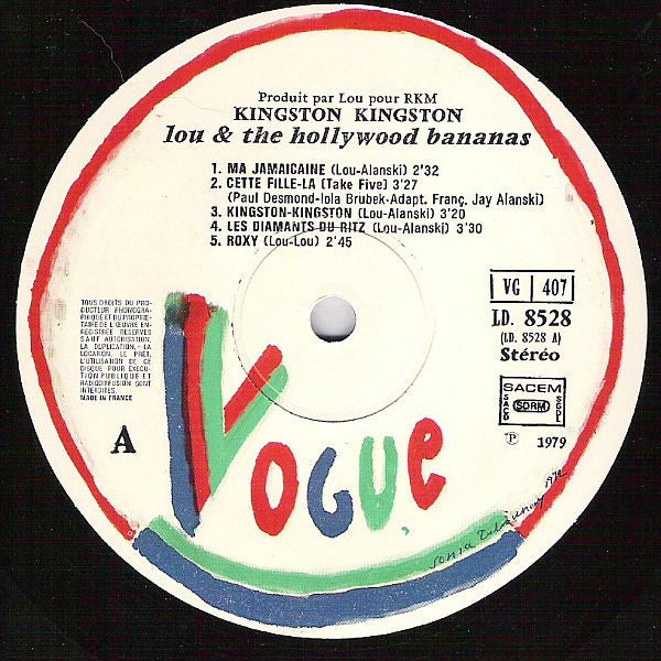 Lou & The Hollywood Bananas : Kingston, Kingston (LP, Album)