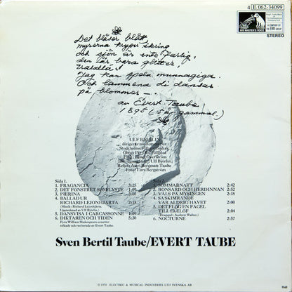 Sven-Bertil Taube : Evert Taube (LP, Album)