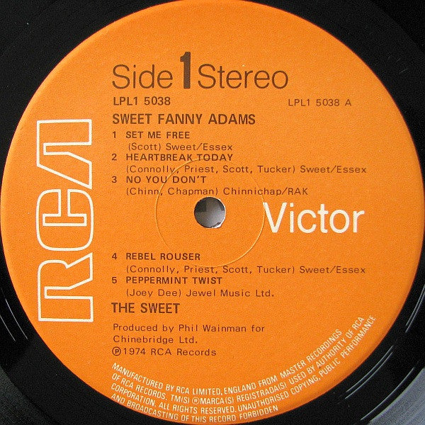 The Sweet : Sweet Fanny Adams (LP, Album)