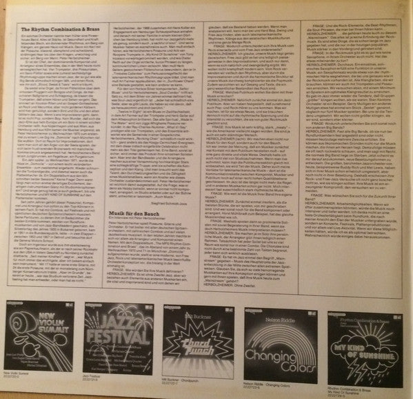 Peter Herbolzheimer Rhythm Combination & Brass : My Kind Of Sunshine (2xLP, Album, RE)