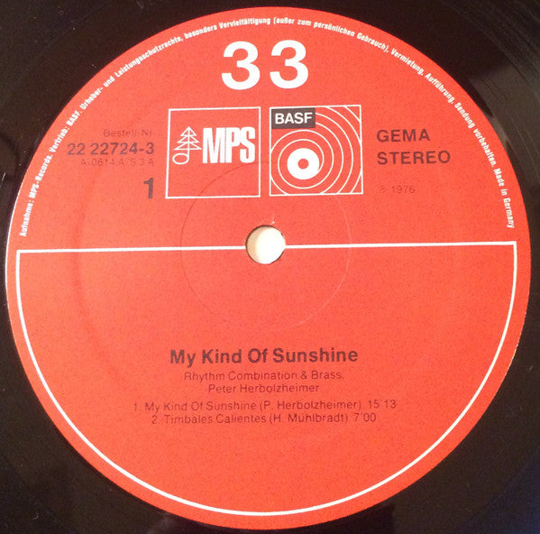 Peter Herbolzheimer Rhythm Combination & Brass : My Kind Of Sunshine (2xLP, Album, RE)