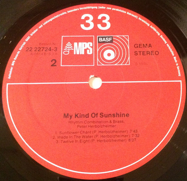 Peter Herbolzheimer Rhythm Combination & Brass : My Kind Of Sunshine (2xLP, Album, RE)