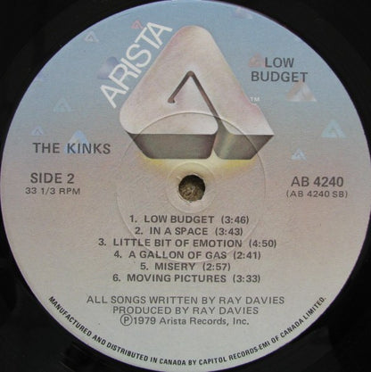 The Kinks : Low Budget (LP, Album)