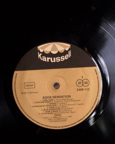 Cream (2) : Rock Sensation (LP, Comp)