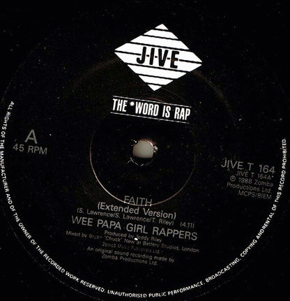 Wee Papa Girl Rappers : Faith (12", Single)
