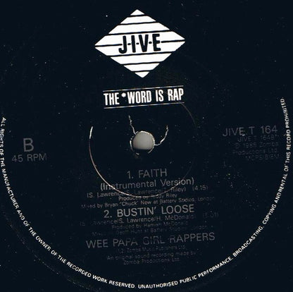 Wee Papa Girl Rappers : Faith (12", Single)