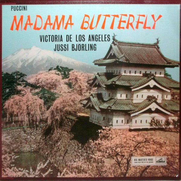 Giacomo Puccini — Victoria De Los Angeles, Jussi Björling, Gabriele Santini (2) Conducting Orchestra Del Teatro Dell'Opera Di Roma : Madama Butterfly (3xLP, Album, Mono + Box)