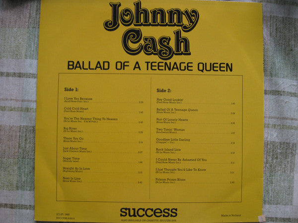 Johnny Cash : Ballad Of A Teenage Queen (LP, Comp)