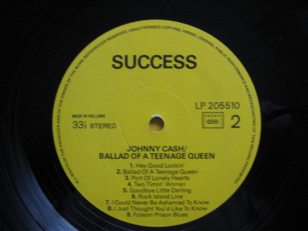 Johnny Cash : Ballad Of A Teenage Queen (LP, Comp)