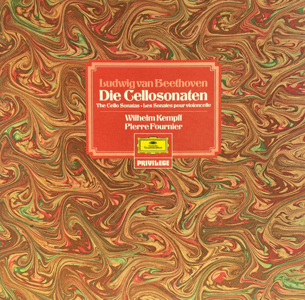 Ludwig Van Beethoven / Wilhelm Kempff, Pierre Fournier : Die Cellosonaten - The Cello Sonatas - Les Sonates Pour Violoncelle (3xLP + Box)