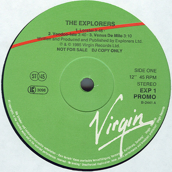 The Explorers (2) : Calling  (12", Promo)