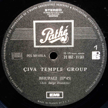 Çiva Temple Group : Pour Recevoir Vos Amis Comme A Jaïpur, Inde (LP, Album)