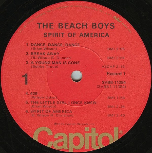 The Beach Boys : Spirit Of America (2xLP, Comp, RE, RP, Los)