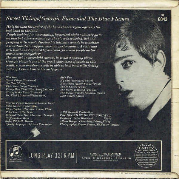 Georgie Fame : Sweet Things (LP, Album, Mono)