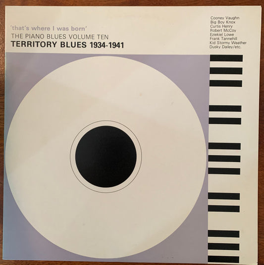 Various : 'That's Where I Was Born' - Territory Blues 1934-1941 (LP, Comp, Mono, bla)