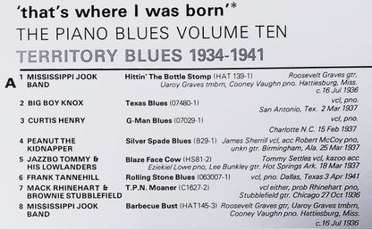 Various : 'That's Where I Was Born' - Territory Blues 1934-1941 (LP, Comp, Mono, bla)