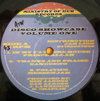 Various : Disco Showcase Volume One (12")