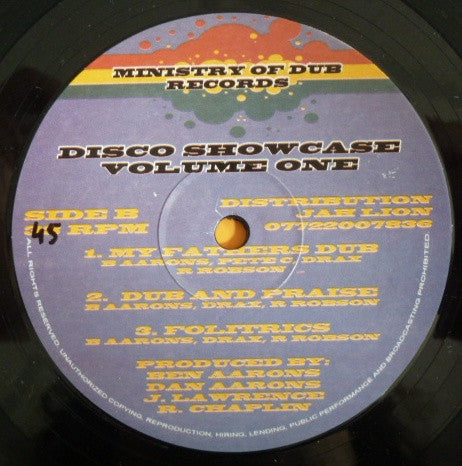 Various : Disco Showcase Volume One (12")