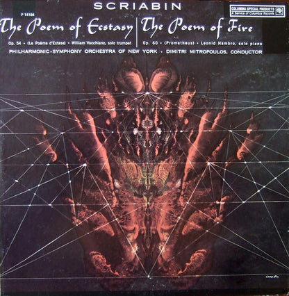 Alexander Scriabin, Philharmonic-Symphony Orchestra Of New York, Dimitri Mitropoulos : The Poem Of Ecstasy / The Poem Of Fire (LP, Fak)