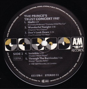 Various : The Prince's Trust Concert 1987 (2xLP, Album)