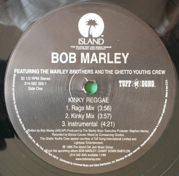 Bob Marley Featuring The Marley Brothers & The Ghetto Youths Crew : Kinky Reggae (12", Maxi)