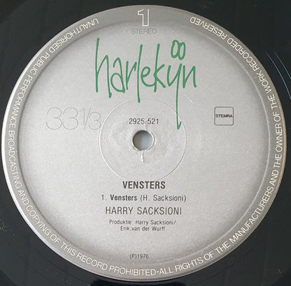 Harry Sacksioni : Vensters (LP, Album)