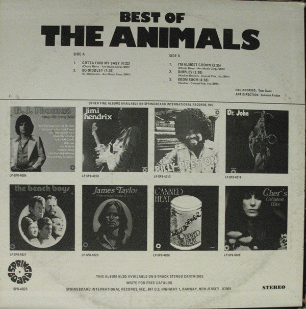 The Animals : Best Of The Animals (LP, Comp)