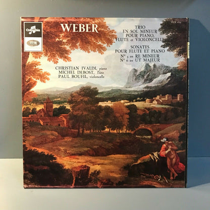 Carl Maria von Weber : Trio En Sol Mineur Pour Piano, Flute Et Violoncelle / Sonates Pour Flute Et Piano (LP, Dow)