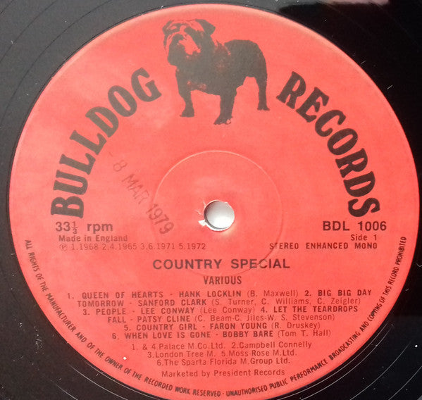 Various : Country Special (LP, Comp)