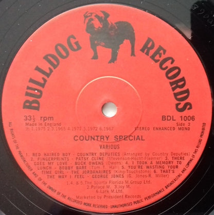 Various : Country Special (LP, Comp)