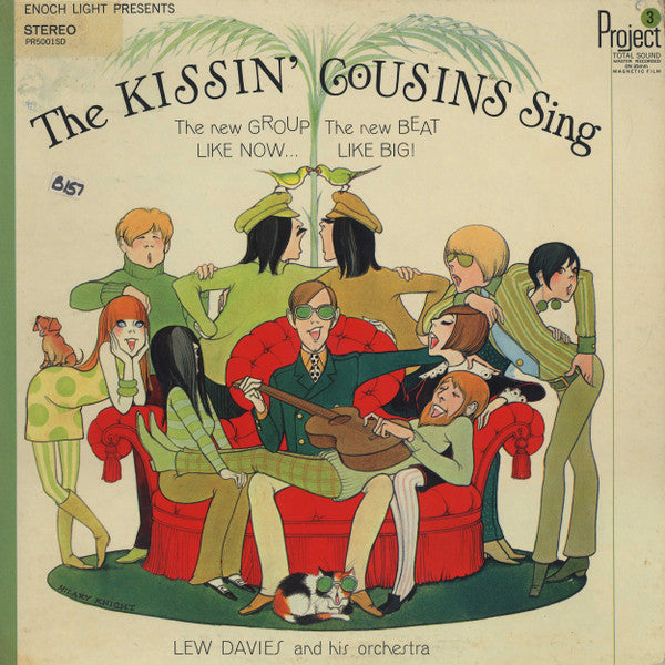 The Kissin' Cousins With Lew Davies And His Orchestra : The Kissin' Cousins Sing (LP, Album, Gat)