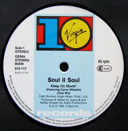 Soul II Soul : Keep On Movin (12", Maxi)